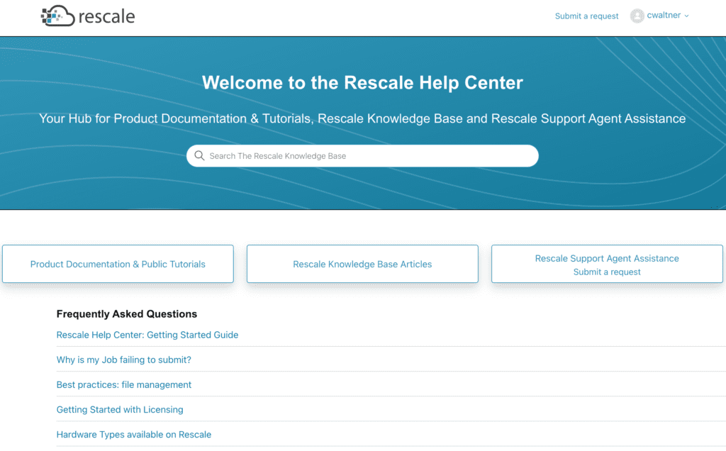 Rescale、顧客の質問にワンストップで回答できる新しいヘルプセンターを開設