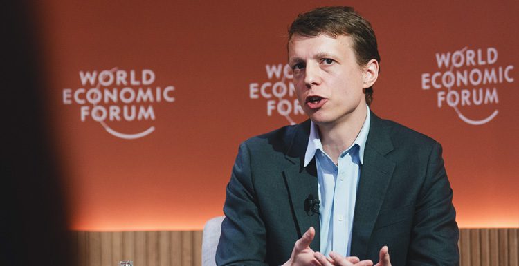 Joris Poort, CEO of Rescale, speaking at the World Economic Forum Annual Meeting 2024