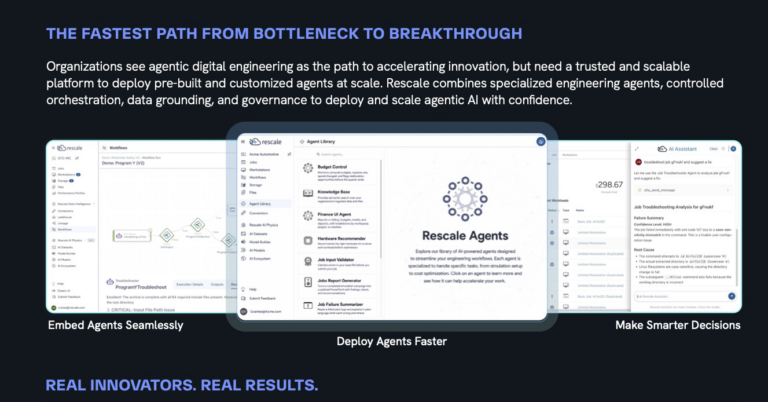 Rescale Agentic Engineering Solution Brief 2026 (Ausschnitt)