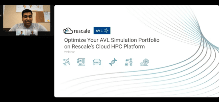 Rescale의 클라우드 HPC 플랫폼에서 AVL 시뮬레이션 포트폴리오 최적화