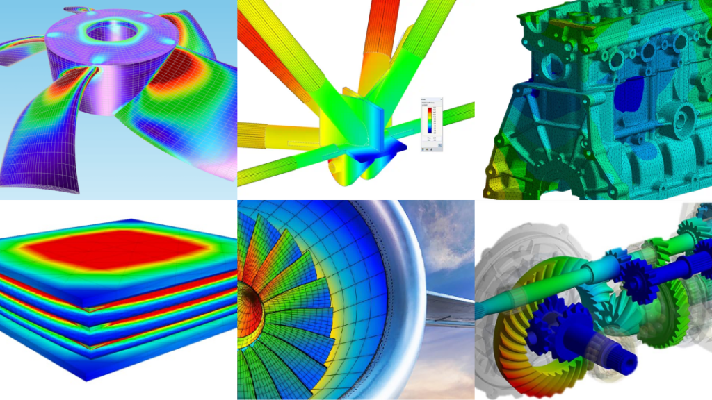Industrial, aerospace and automotive graph use cases for FEA