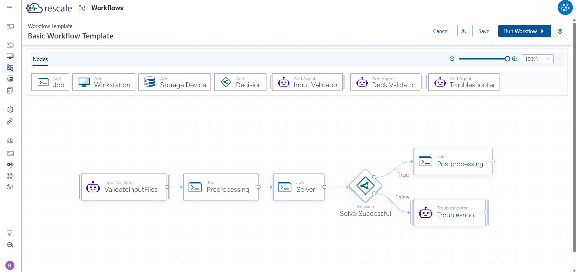 Scflow Rescale Simulation Setup Workflows - Rescale