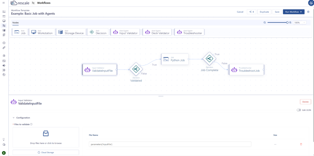 workflows template agent enhanced